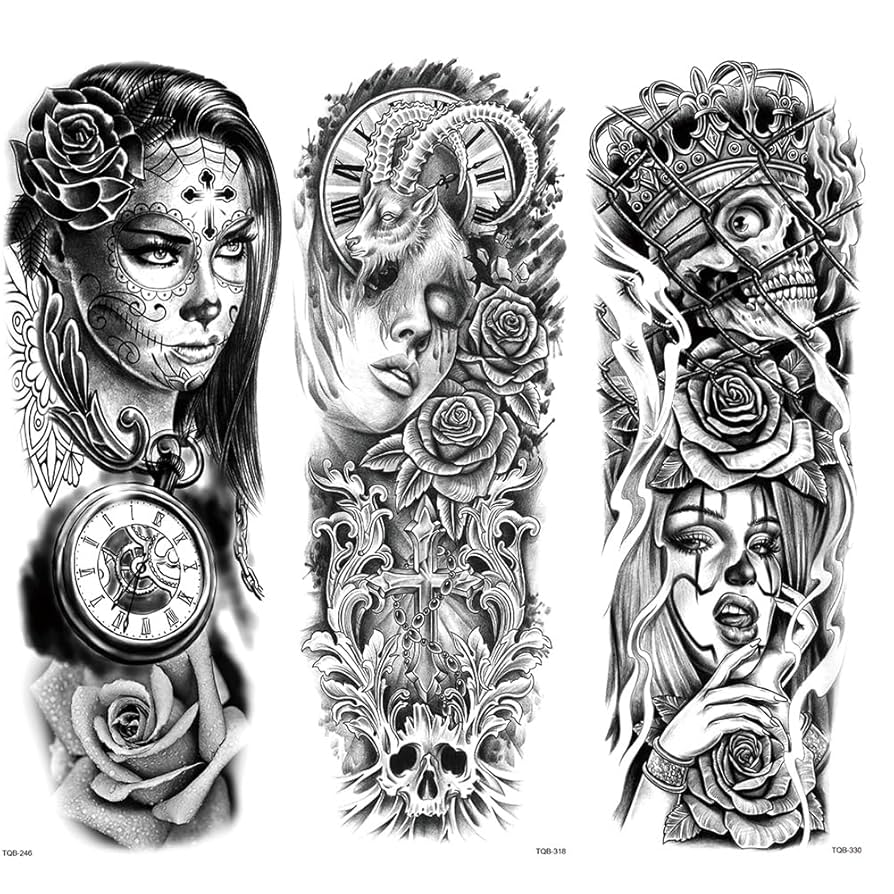 Amazon.co.jp: STONGXR ボディ タトゥー ステッカー フィギュア